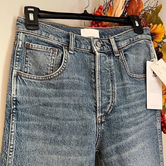 Boyish Womens The DEMPSEY Stretch High Rise Slim Straight Denim Sz 26 in MIRROR - Picture 4 of 11